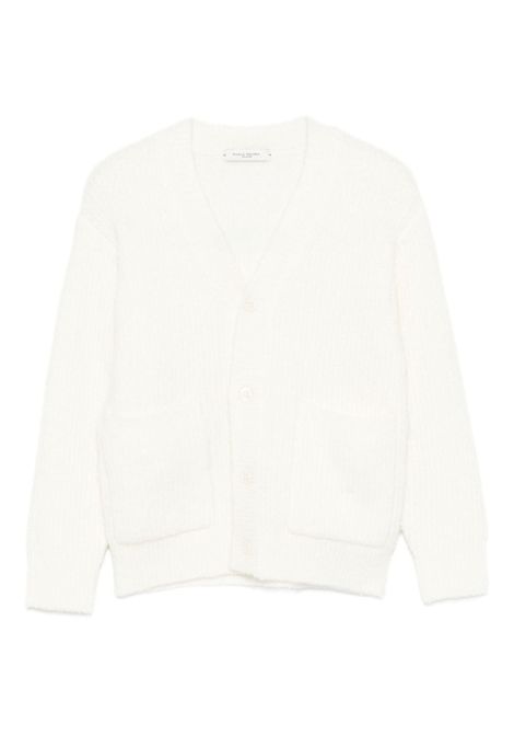 Cardigan a coste PAOLO PECORA KIDS | PP4092GESSO